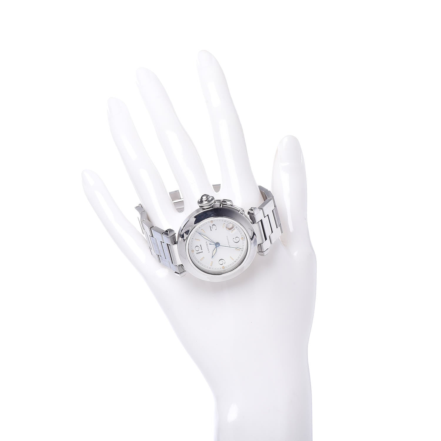 Cartier Stainless Steel 35mm Pasha C Automatic Watch 2 of 8