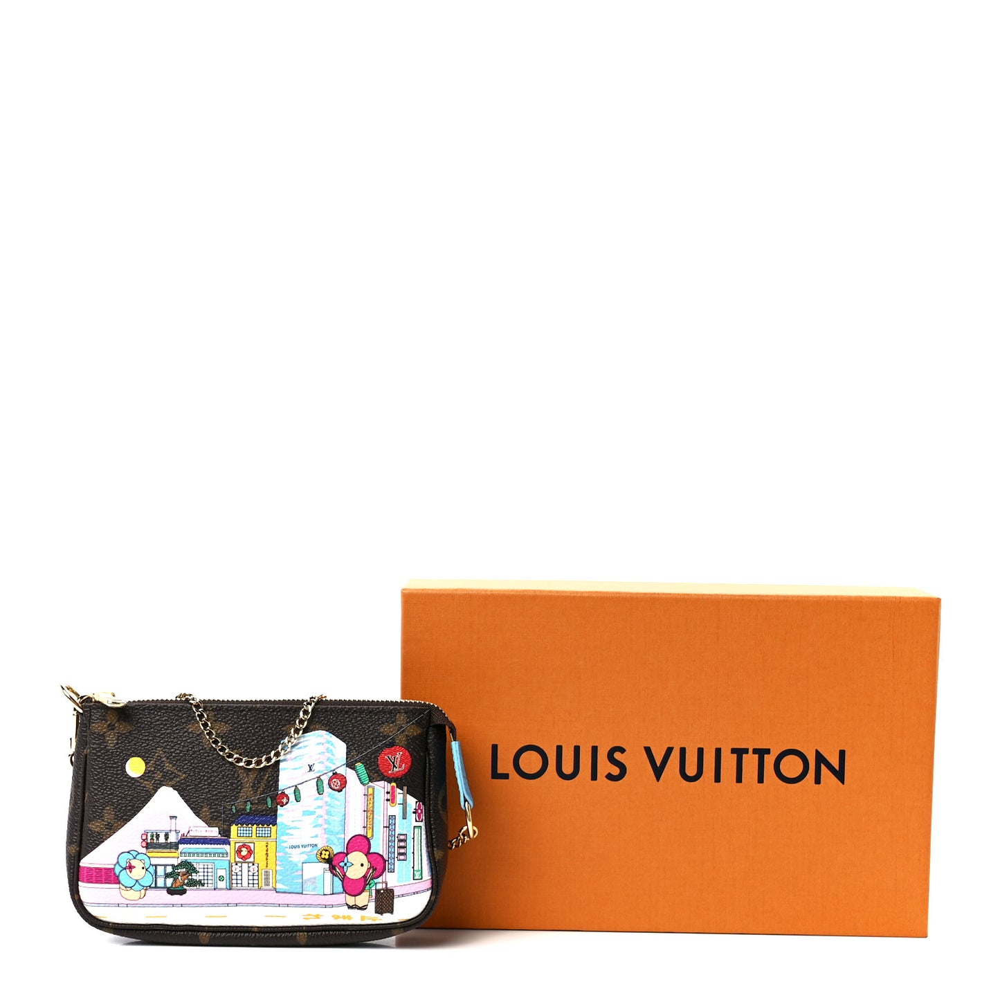 Monogram 2022 Christmas Animation Tokyo Mini Pochette Accessories Blue