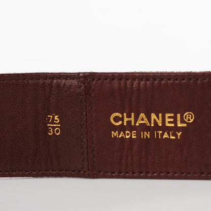 Chanel Suede CC Chain Belt 75 30 Brown 7 of 7