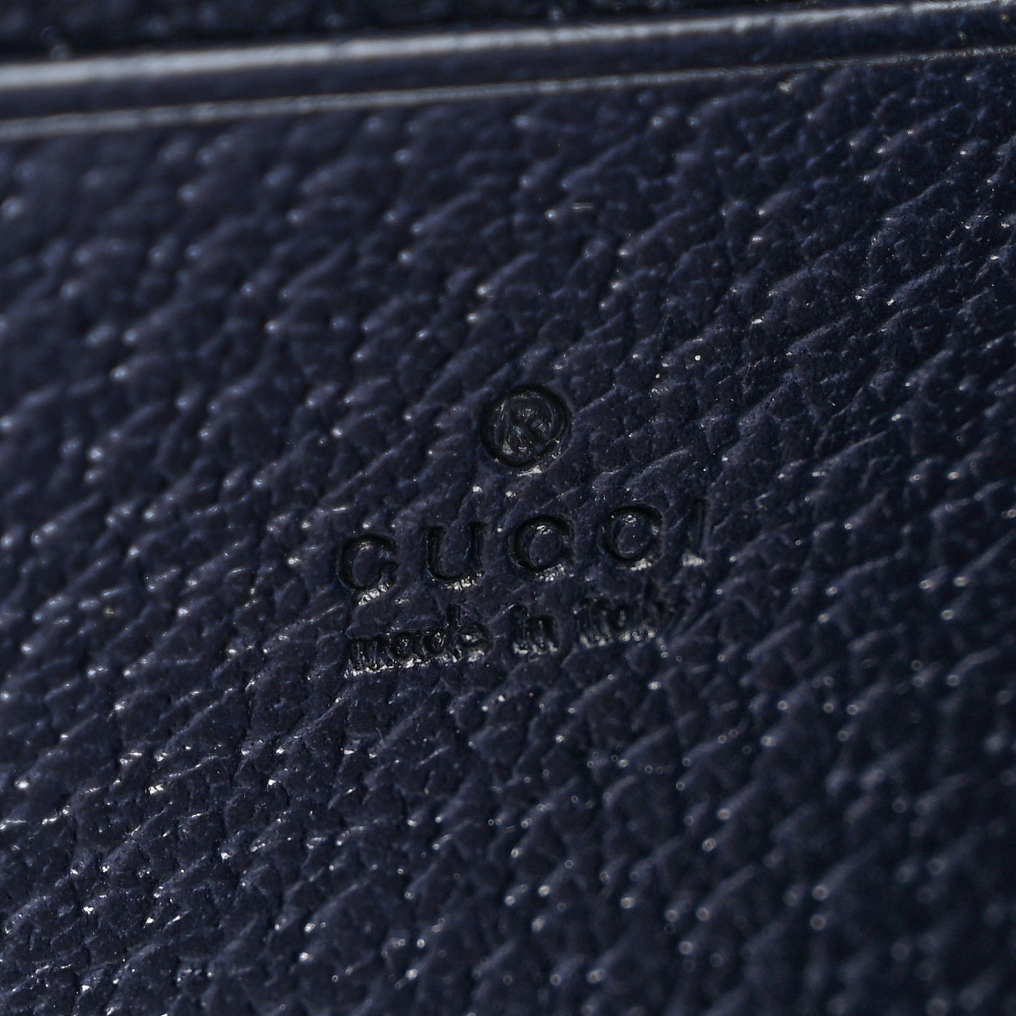 GG Supreme Monogram Textured Dollar Calfskin Mini Dionysus Chain Wallet Beige Blue
