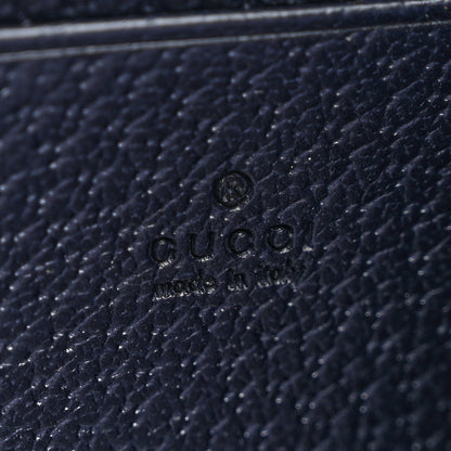 Gucci GG Supreme Monogram Textured Dollar Calfskin Mini Dionysus Chain Wallet Beige Blue 6 of 10