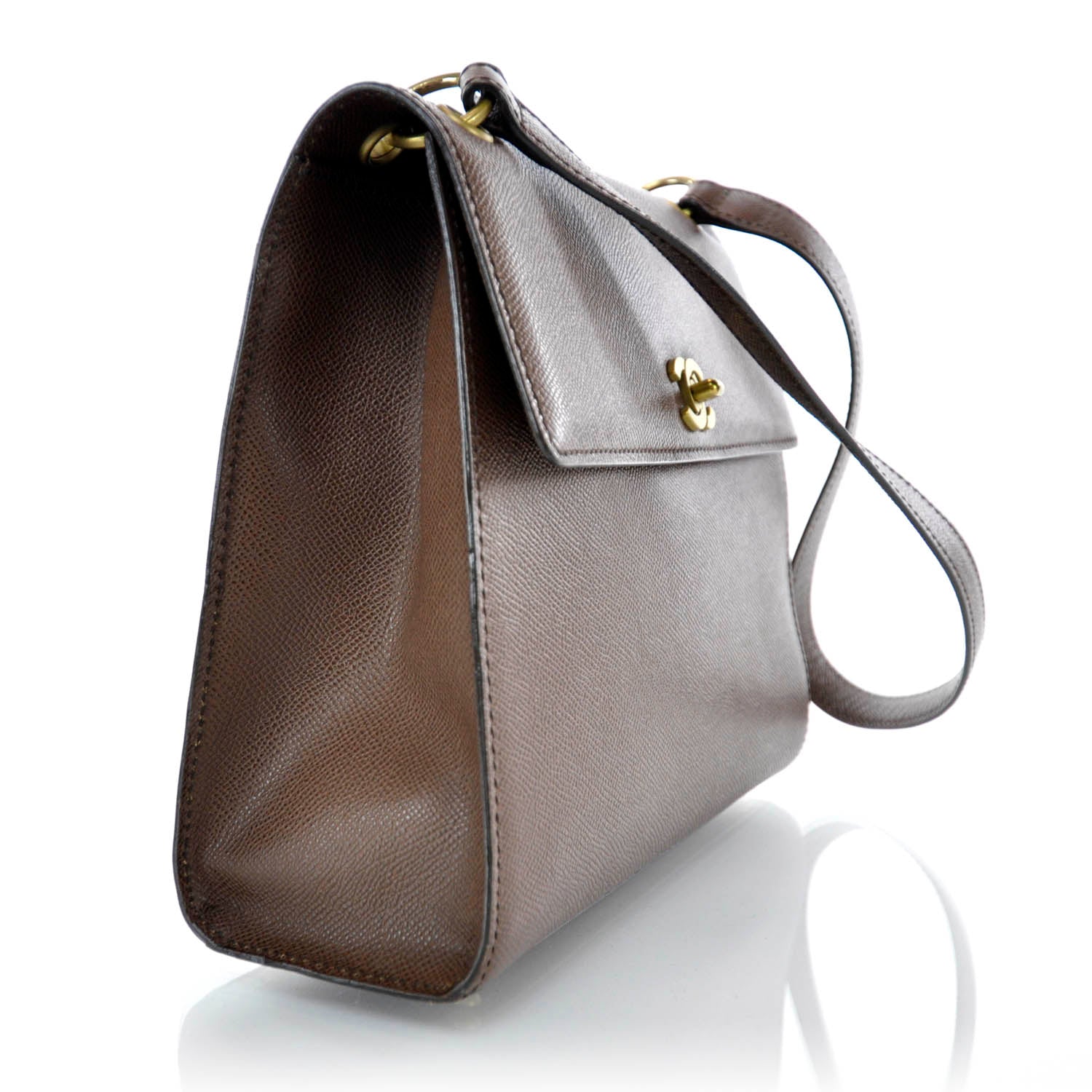 Chanel Caviar Flap Bag Brown 6 of 12