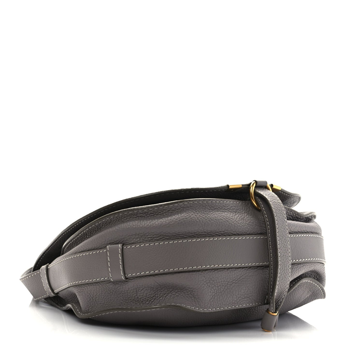 Calfskin Mini Marcie Round Crossbody Bag Cashmere Grey