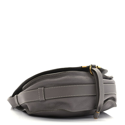 Chloe Calfskin Mini Marcie Round Crossbody Bag Cashmere Grey 4 of 9