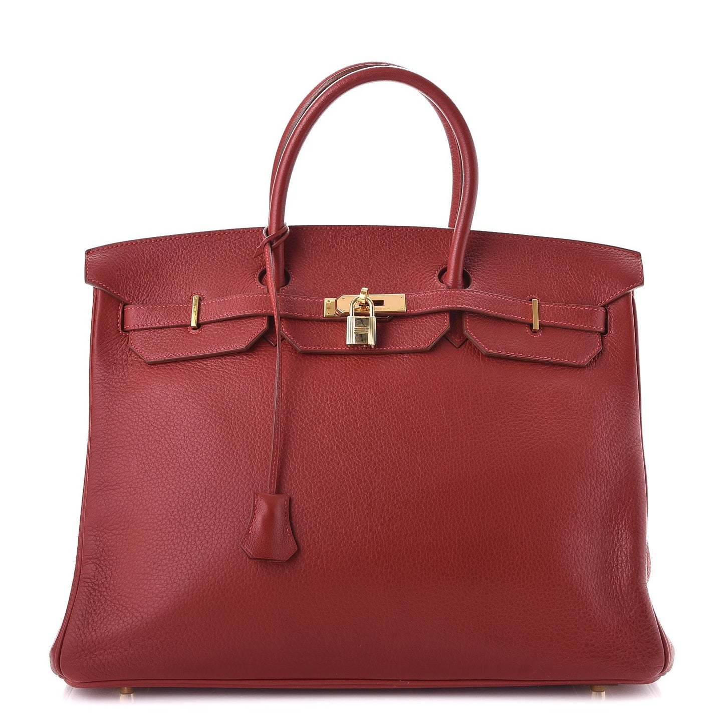 Taurillon Clemence Birkin 40 Rouge Casaque