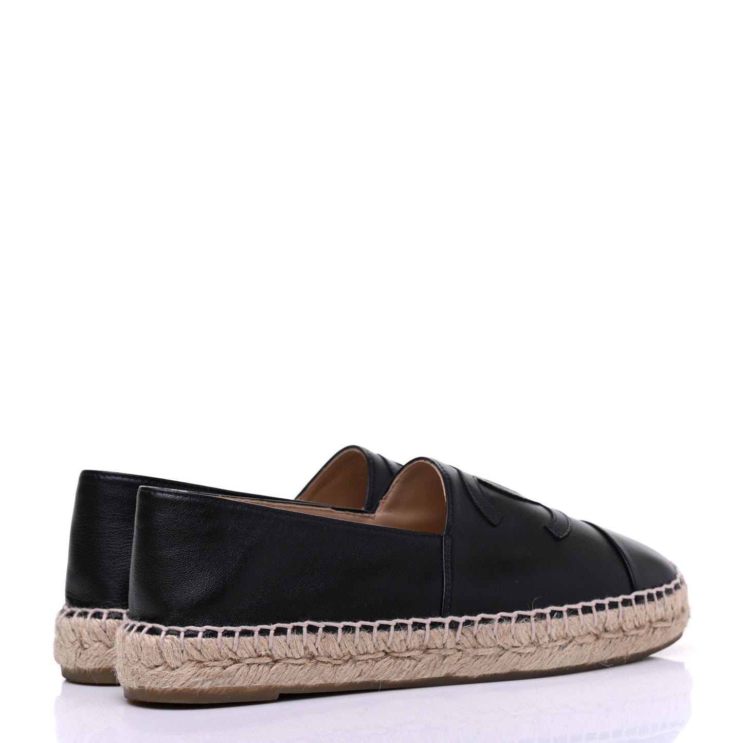 Lambskin CC Espadrilles 39 Black