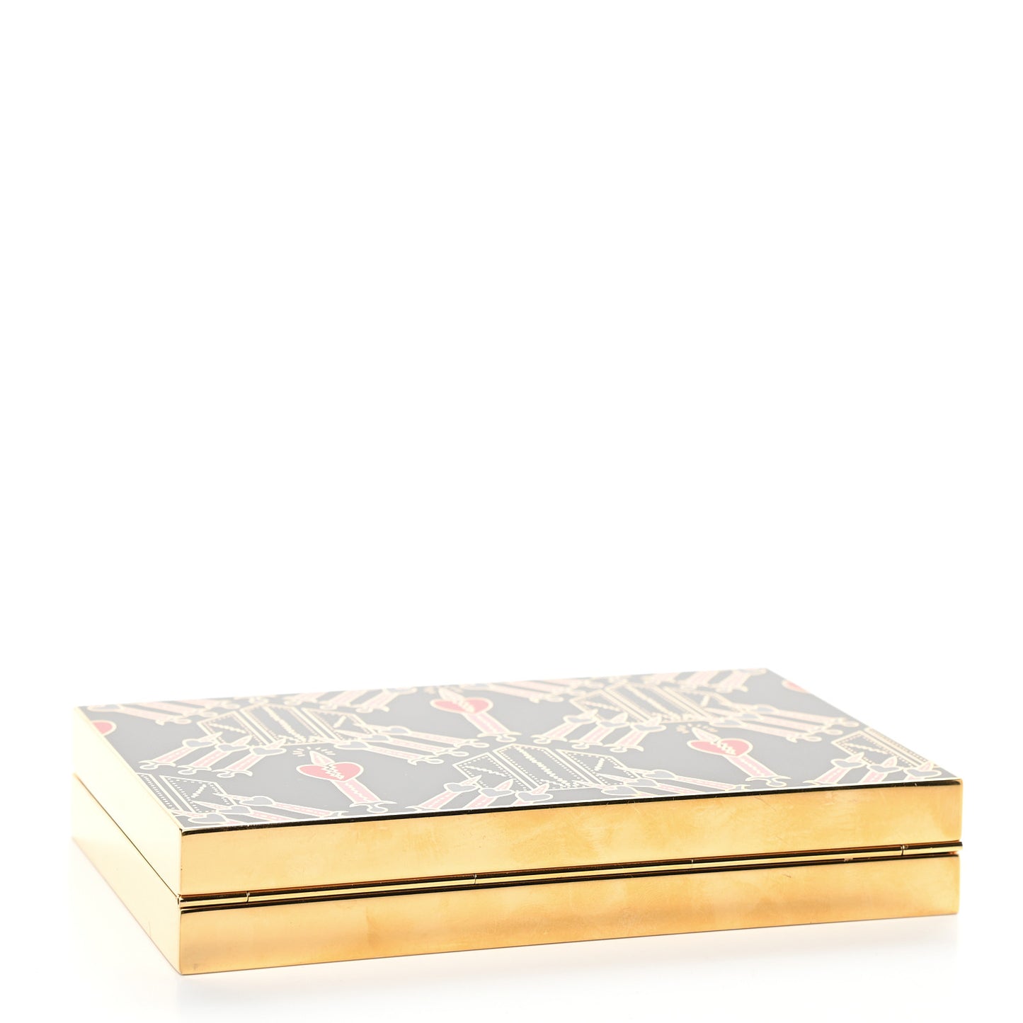 Minaudiere Love Blade Clutch Black Multicolor