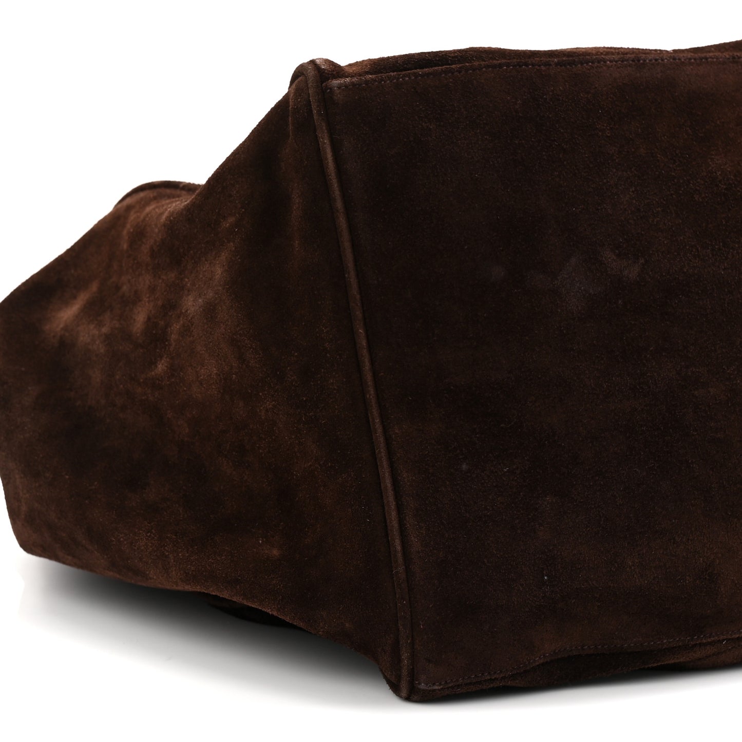 Suede CC Shoulder Bag Brown