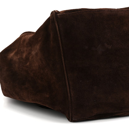 Chanel Suede CC Shoulder Bag Brown 9 of 10
