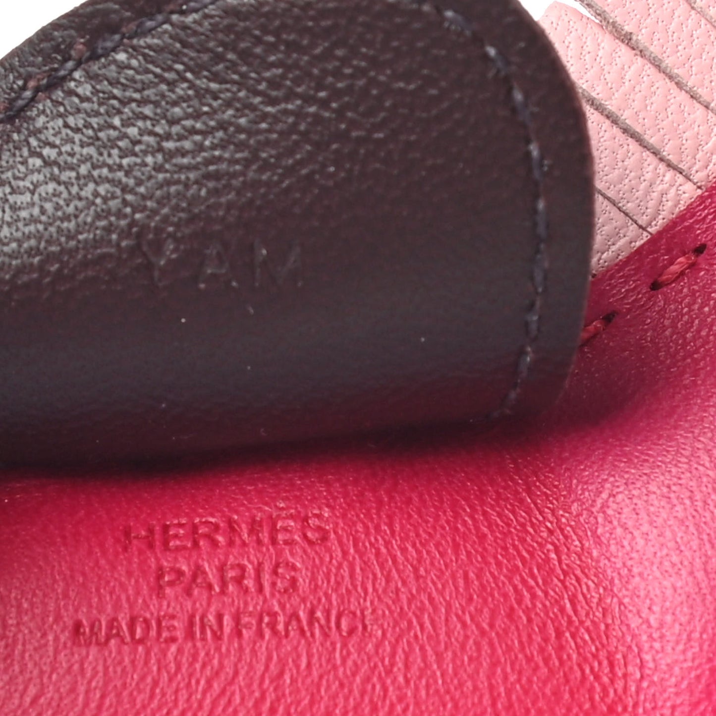 Milo Lambskin Grigri Rodeo Horse Bag Charm MM Rose Sakura Framboise Rouge Sellier
