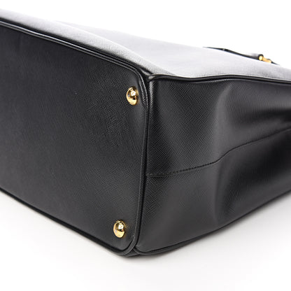 Prada Saffiano Medium Galleria Double Zip Tote Black 7 of 9