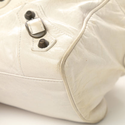 Balenciaga Agneau Classic Hardware Box Bag White 10 of 17