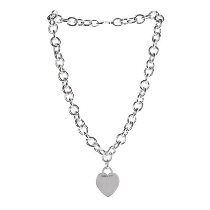 Tiffany Sterling Silver Heart Tag Necklace 3 of 6