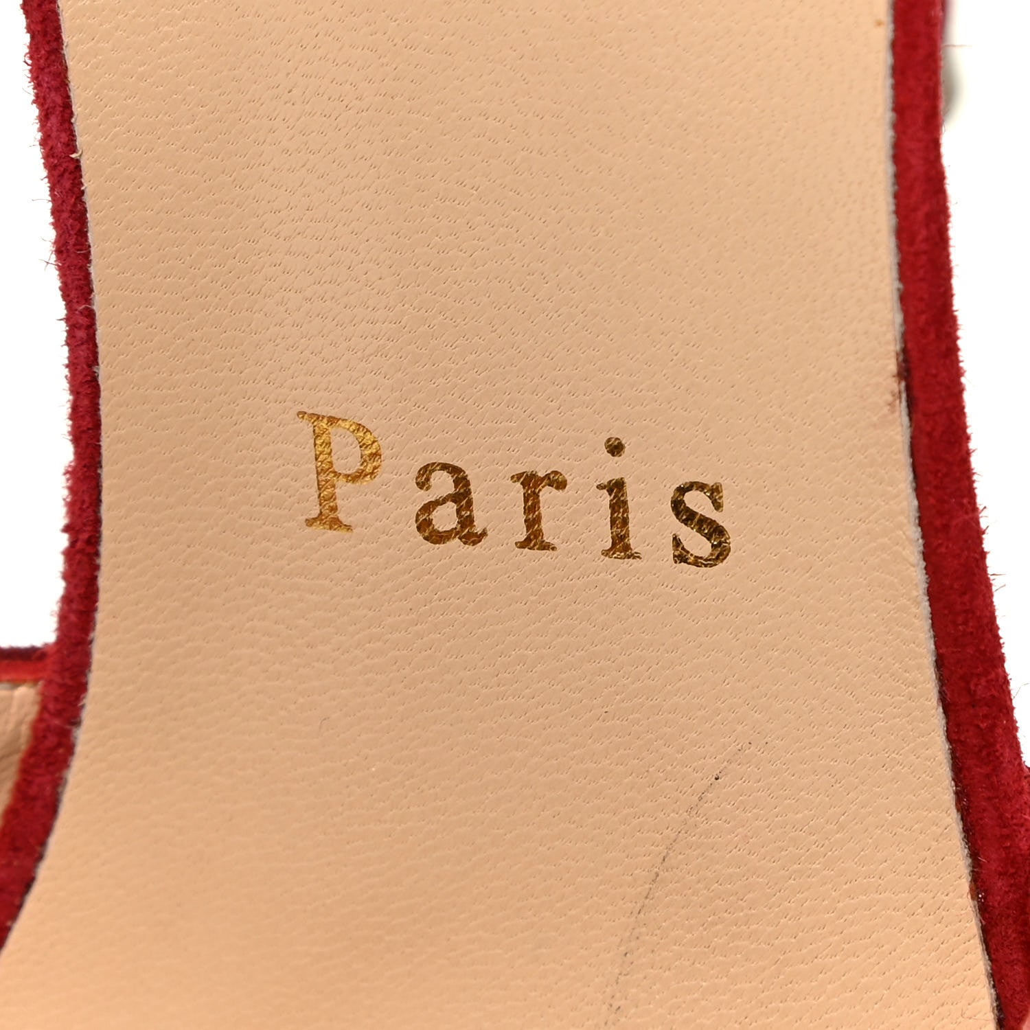 Christian Louboutin Veau Velours Uptown 100 Pumps 36 Carmin 12 of 19