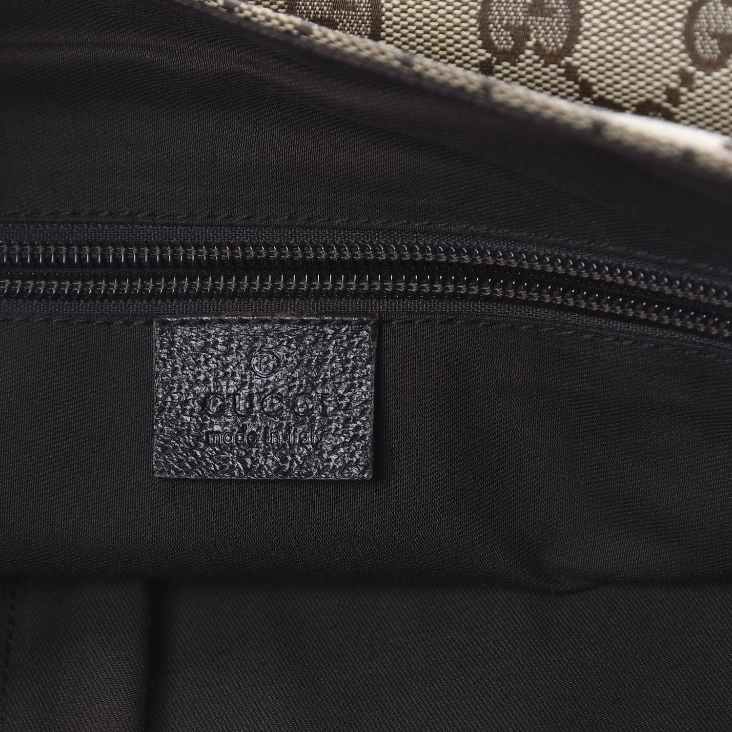 Gucci Monogram Small Flap Messenger Bag Beige Dark Brown 5 of 8