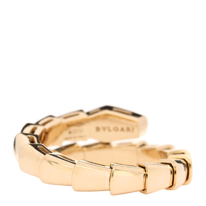 Bulgari 18K Yellow Gold Diamond Serpenti Viper Single Spiral Ring 48 4.5 3 of 5