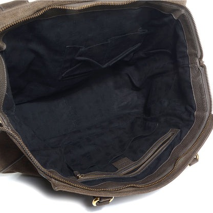 Gucci Suede Medium 1973 Top Handle Satchel Olive 5 of 7