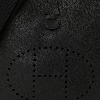 Hermes Taurillon Clemence Evelyne III PM Black 8 of 10