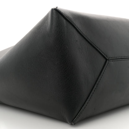 Loewe Shiny Calfskin Medium Puzzle Fold Tote Warm Desert Black 8 of 16