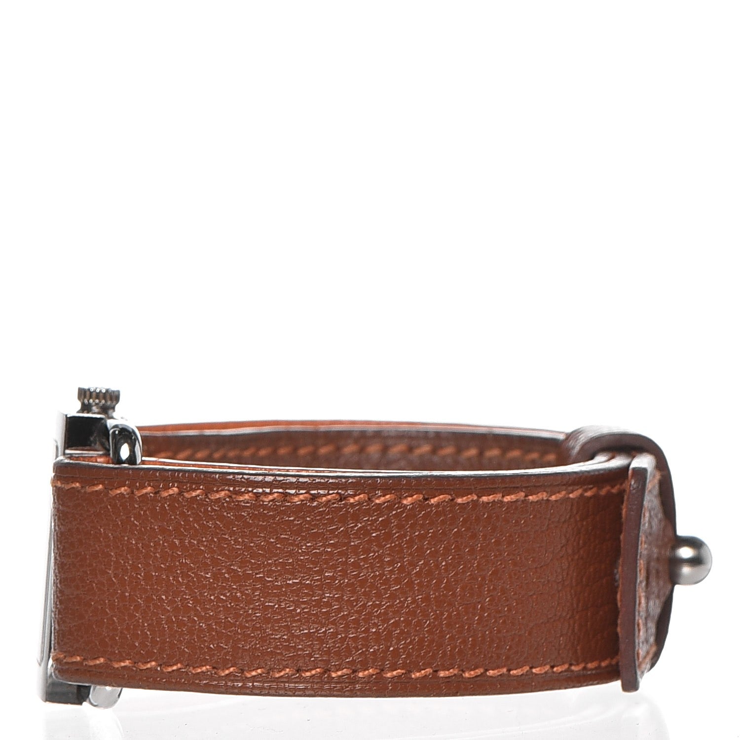 Hermes Stainless Steel Chevre Mysore 25mm Belt Quartz Watch Noisette 4 of 7