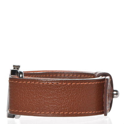 Hermes Stainless Steel Chevre Mysore 25mm Belt Quartz Watch Noisette 4 of 7