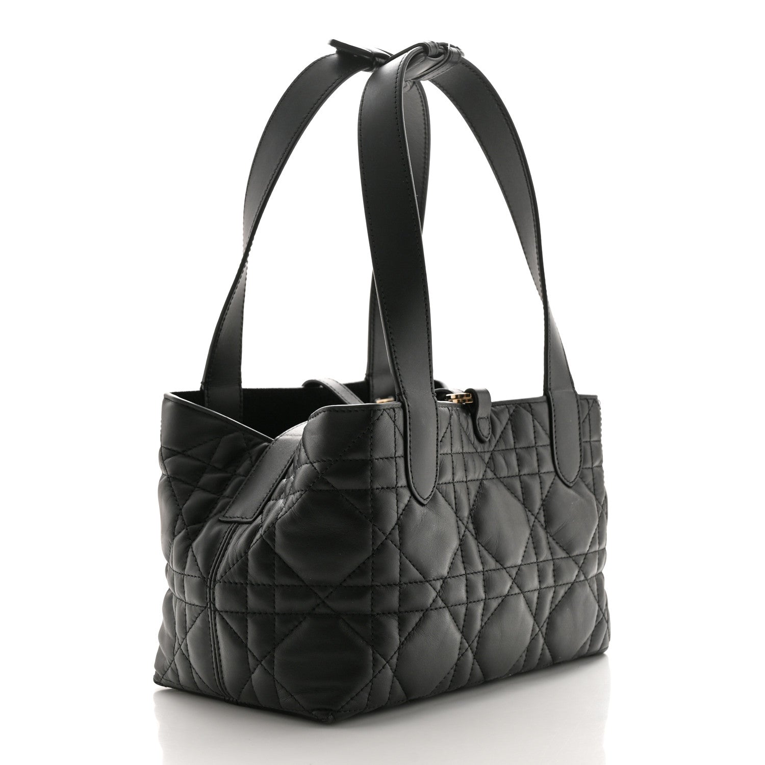 Christian Dior Calfskin Macrocannage Small Toujours Black 3 of 11