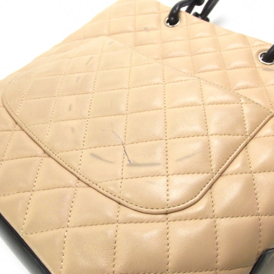 Chanel Calfskin Quilted Medium Cambon Tote Beige Black 13 of 13