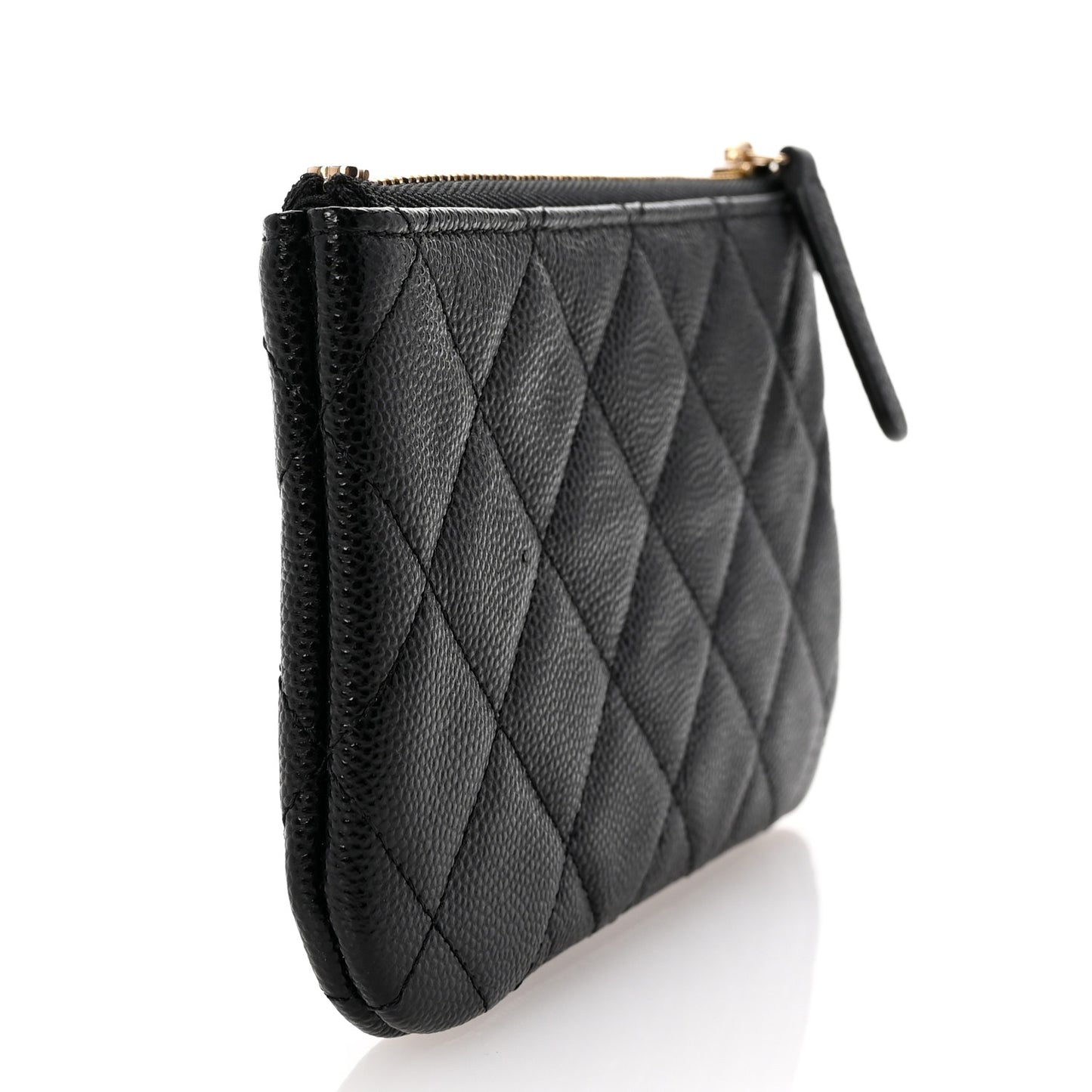 Caviar Quilted CC Small Pouch Black
