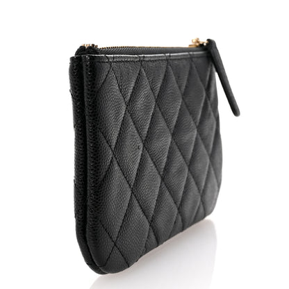 Chanel Caviar Quilted CC Small Pouch Black 3 of 8