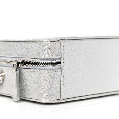 Chanel Metallic Caviar Quilted Camera Bag Silver 9 of 12