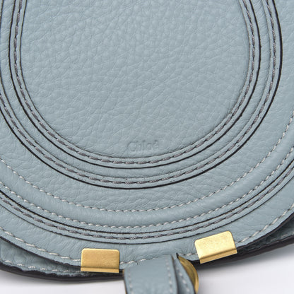 Chloe Calfskin Mini Marcie Round Crossbody Bag Faded Blue 7 of 9