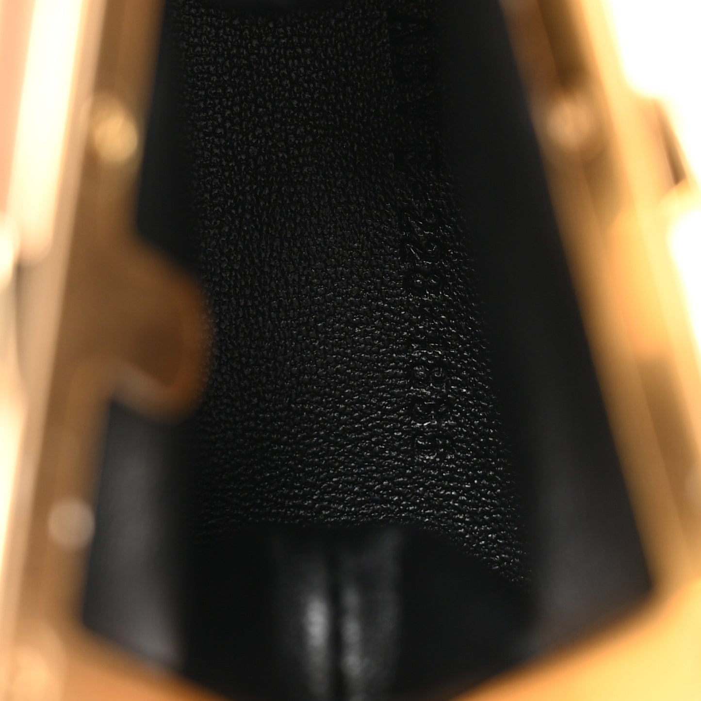 Shiny Nappa Nano Fendi First Bag Charm Black