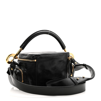 Chloe Shiny Buffalo Small Double Carry Camera Bag Black 3 of 10