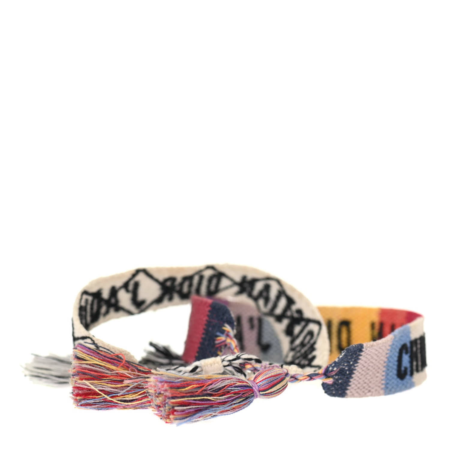 Christian Dior Woven Cotton J'Adior Friendship Bracelet Set 2 of 3