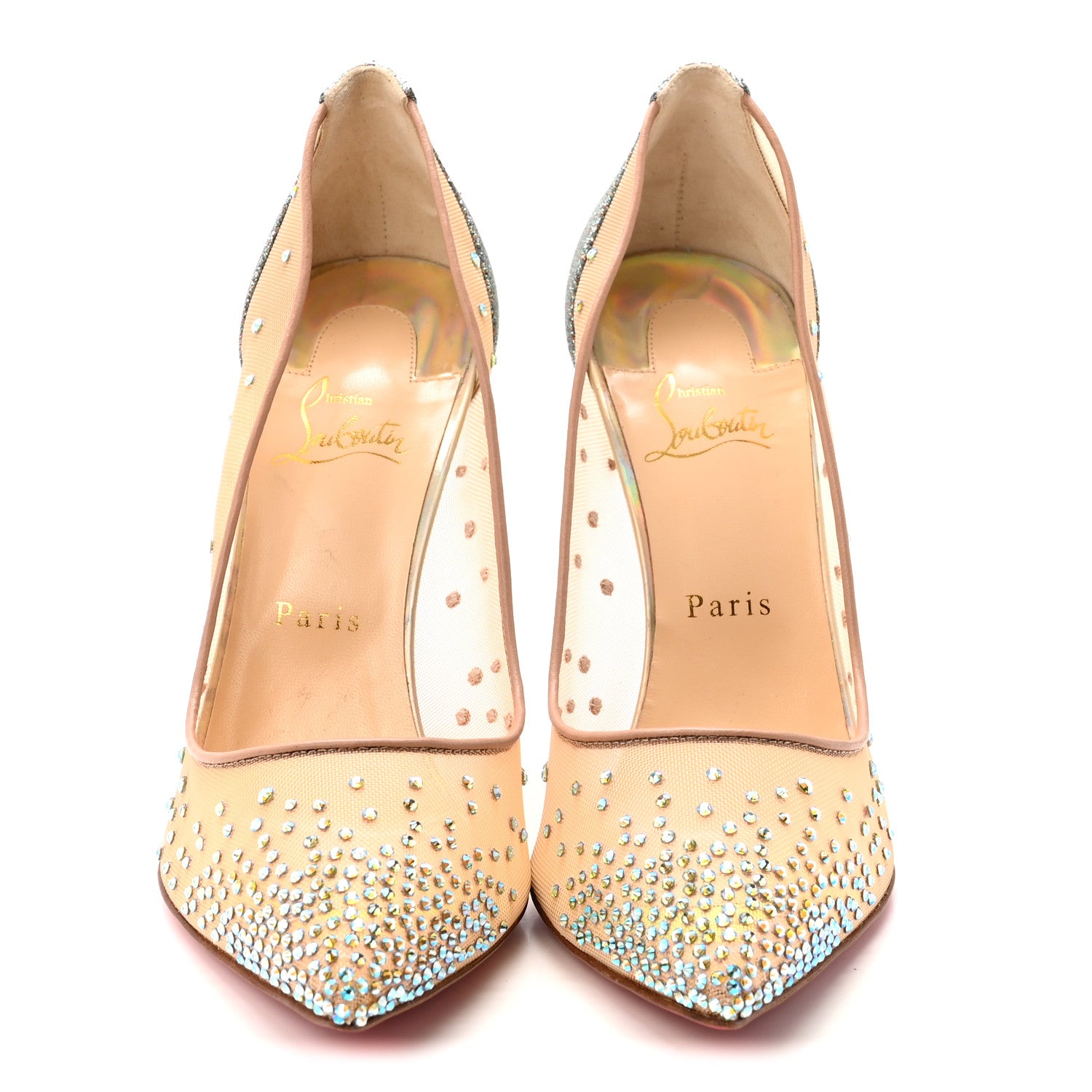 Christian Louboutin Crystal Strass Follies 100 Pumps 41 Version Vosges 3 of 9