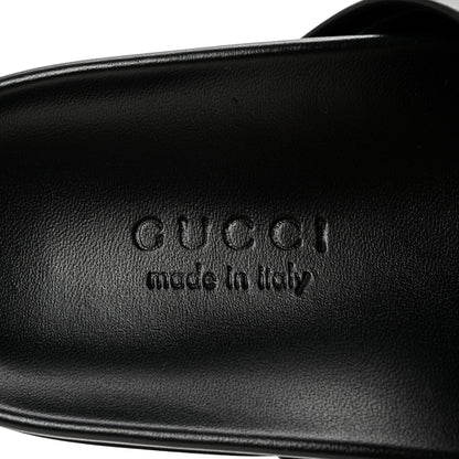 Gucci Calfskin Mens Horsebit River Slippers 12 Black 8 of 9