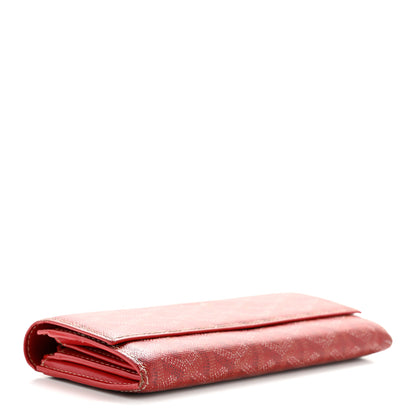 Goyard Goyardine Varenne Long Wallet Red 4 of 10