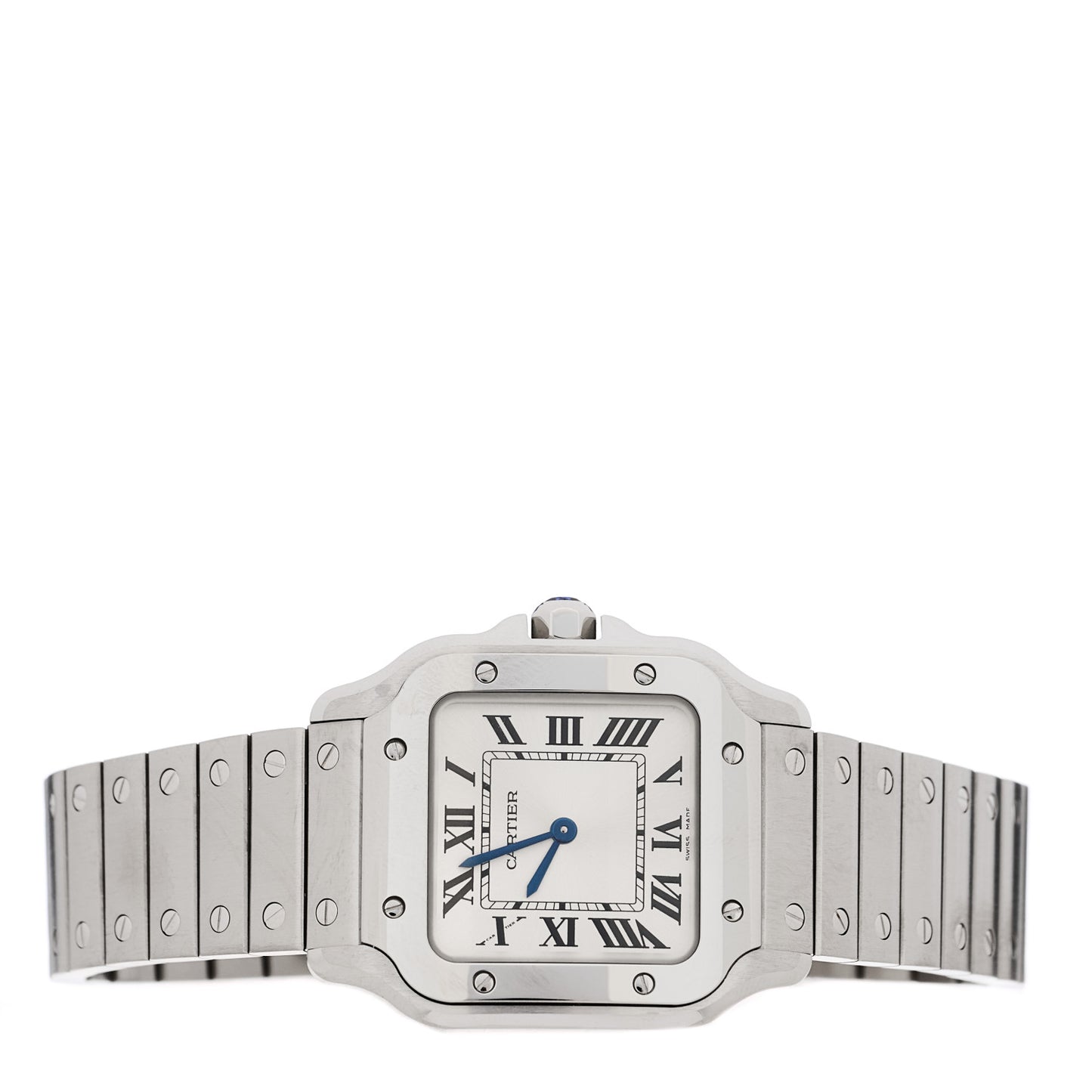 Stainless Steel 27mm Santos Quartz Watch