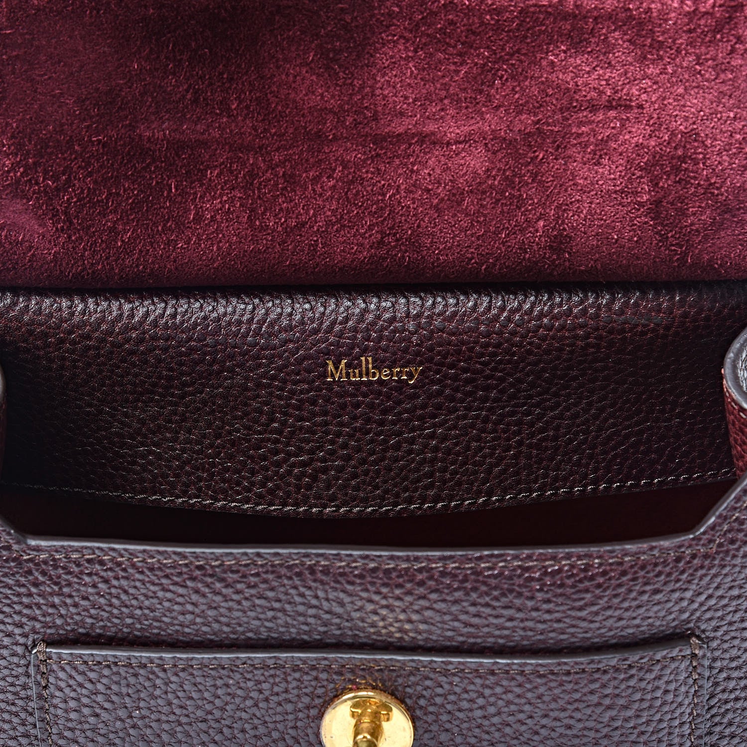 Mulberry Natural Grain Calfskin New Antony Messenger Crossbody Oxblood 10 of 10