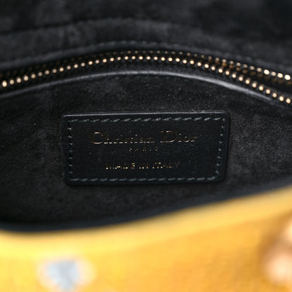Christian Dior Canvas Embroidered Swords Mini Lady Dior Yellow Multicolor 5 of 7