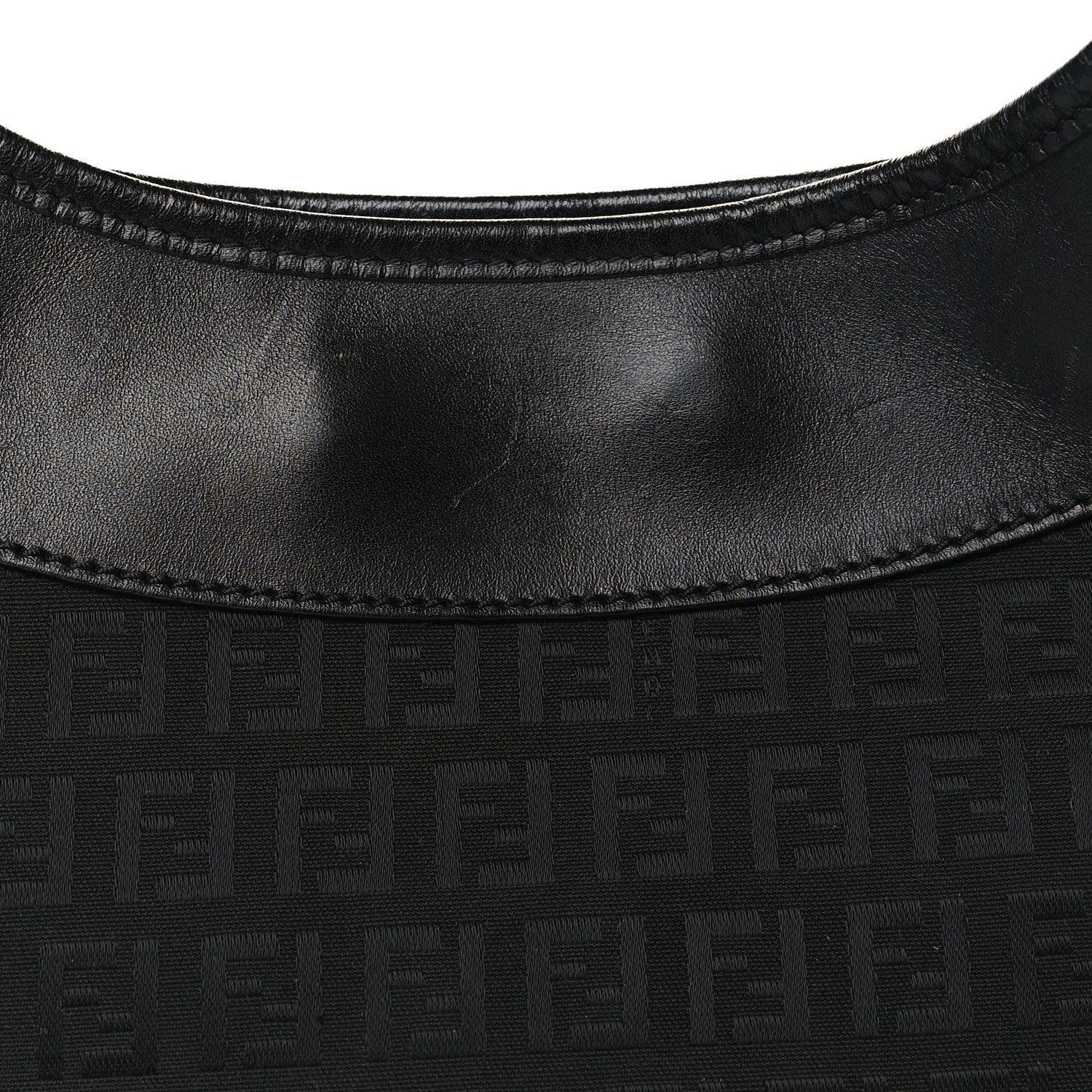 Fendi Zucchino Clip Hobo Black 7 of 8