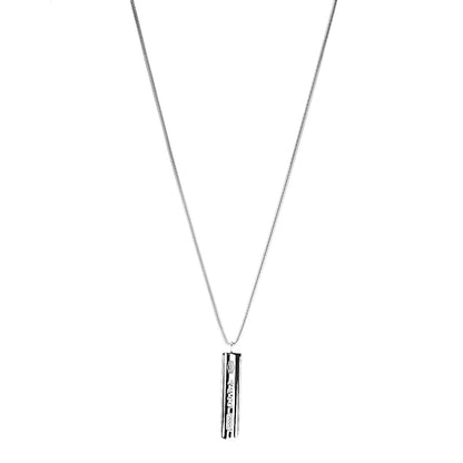Tiffany Sterling Silver 1837 Bar Pendant Necklace 1 of 5