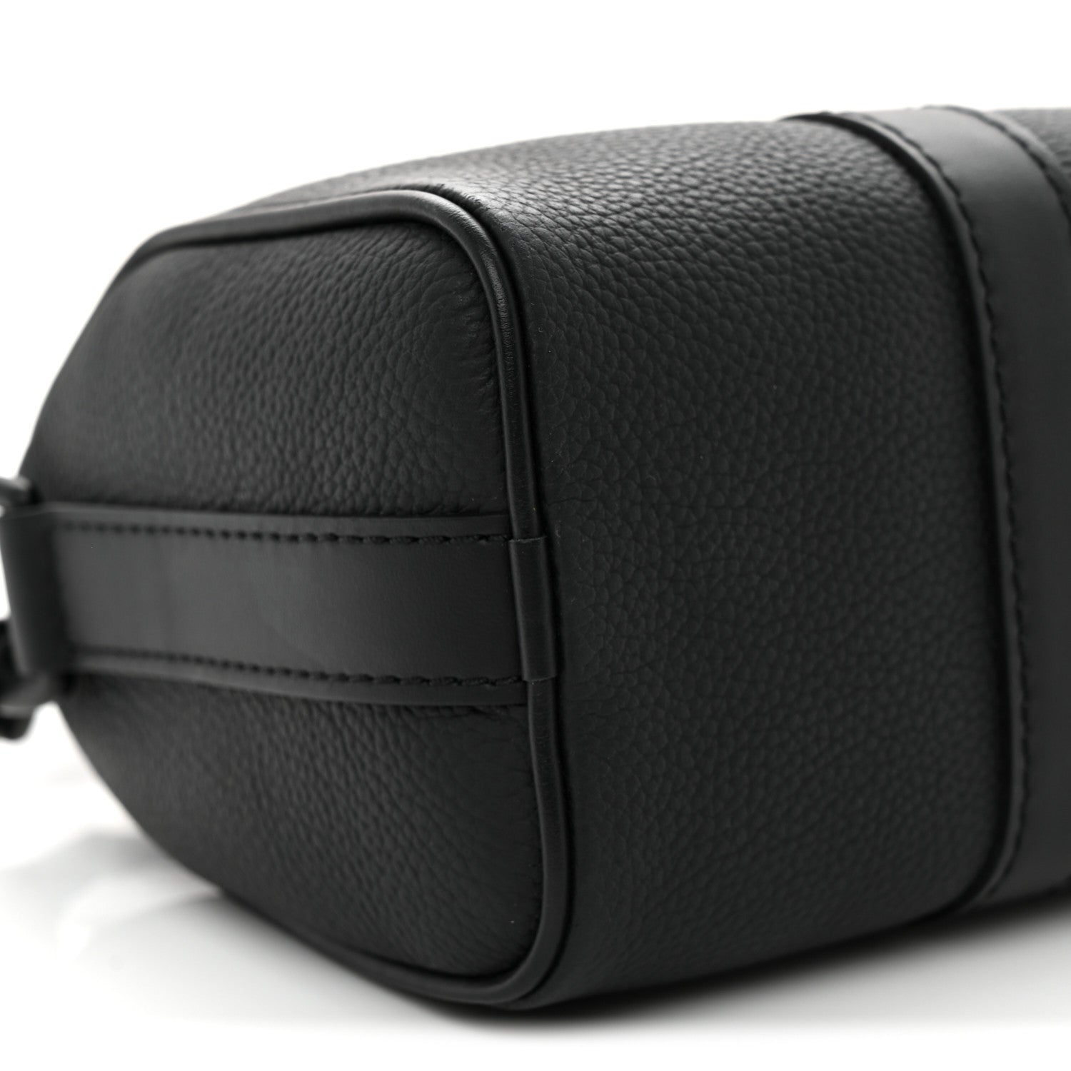 Louis Vuitton Grained Calfskin Aerogram Keepall XS Black 8 of 9