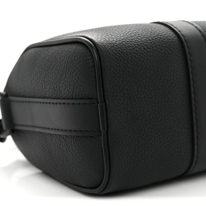 Louis Vuitton Grained Calfskin Aerogram Keepall XS Black 8 of 9