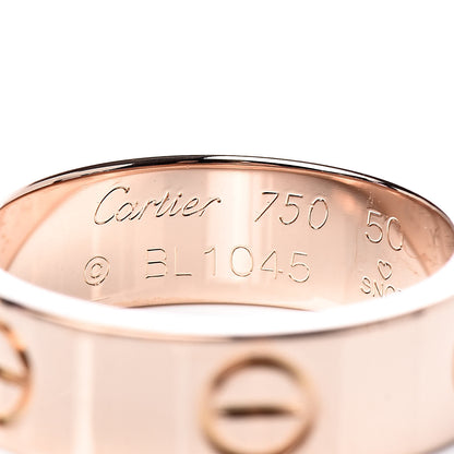 Cartier 18K Pink Gold 5.5mm LOVE Ring 50 5.25 4 of 5