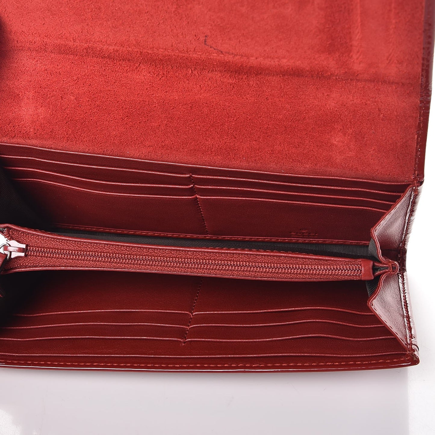 Patent Microguccissima Nice Wallet Rose Bed
