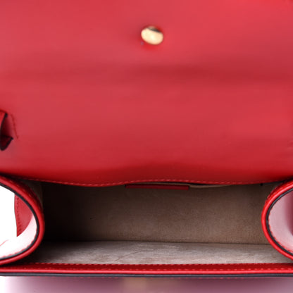 Gucci Calfskin Mini Sylvie Top Handle Bag Hibiscus Red 4 of 4