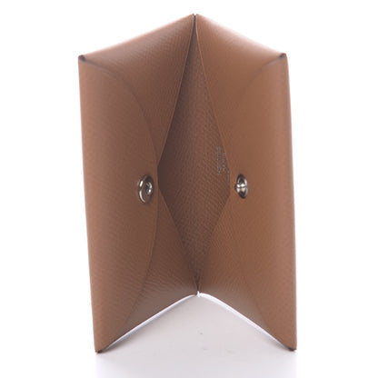 Hermes Epsom Calvi Card Case Gold 5 of 8