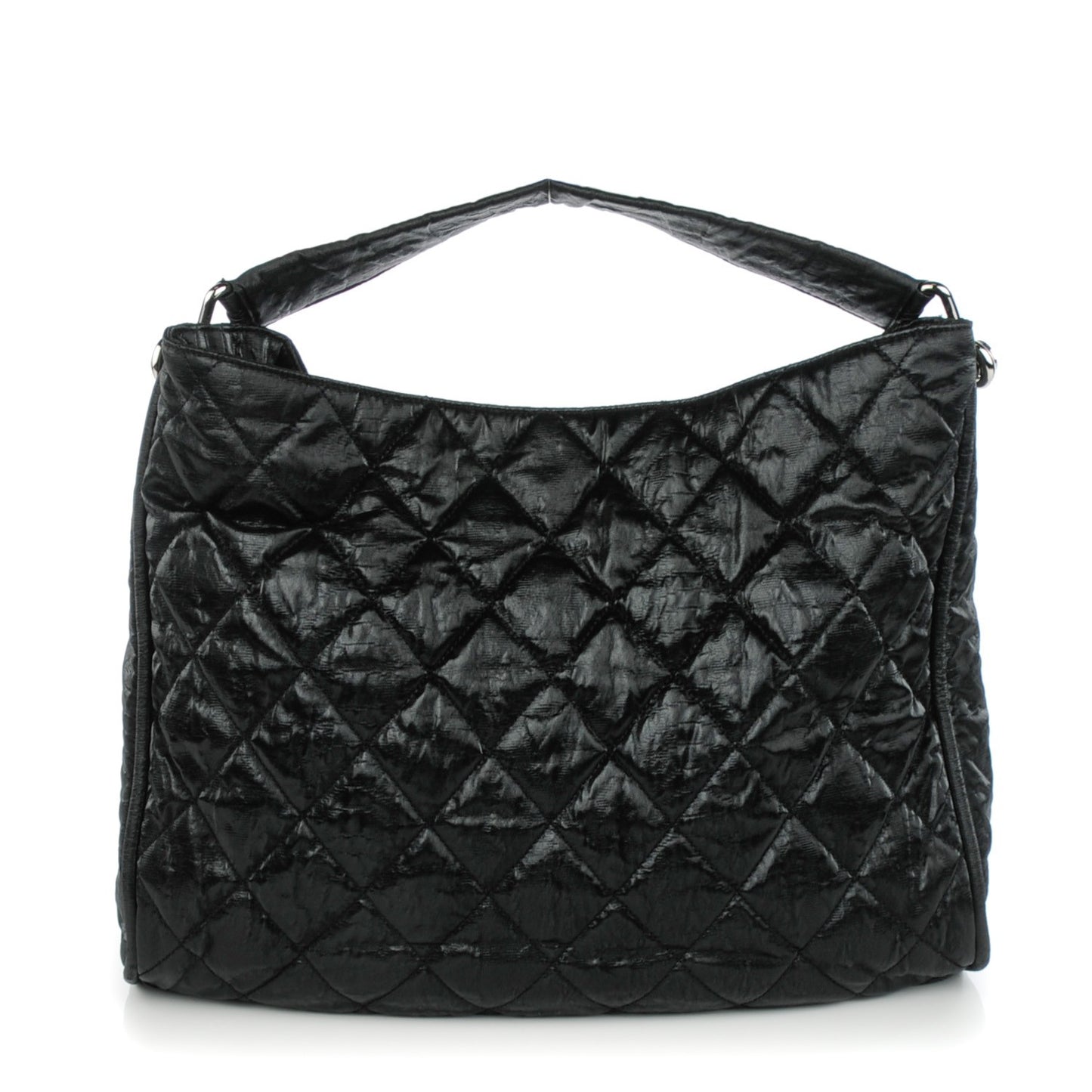 Nylon Quilted Le Marais Hobo Black