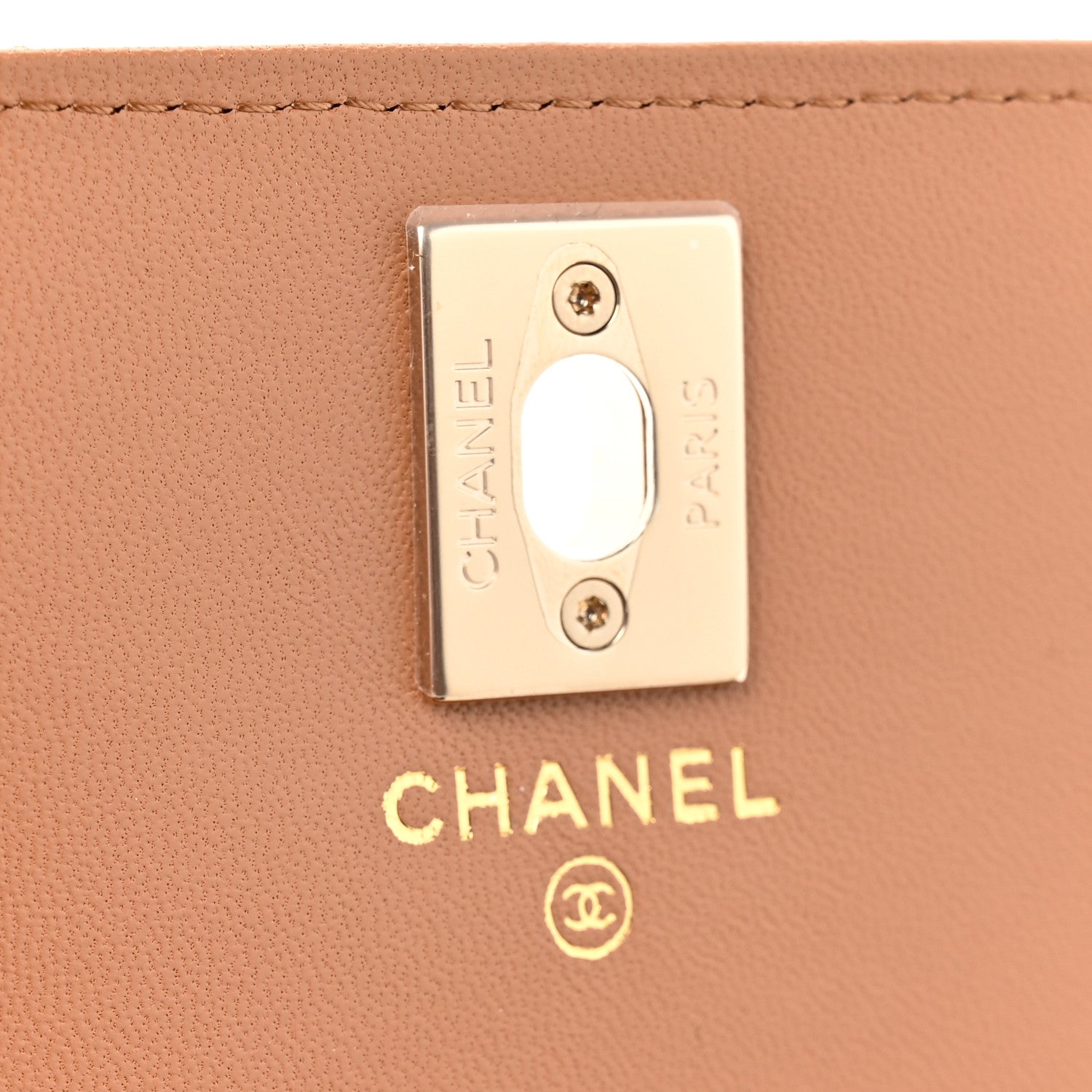 Chanel Lambskin Quilted Trendy CC Dual Handle Clutch With Chain